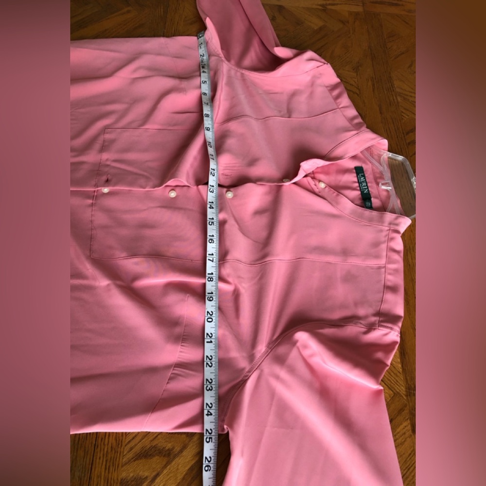 Pink Lauren by Ralph Lauren 1X long sleeve shirt - Picture 6 of 12